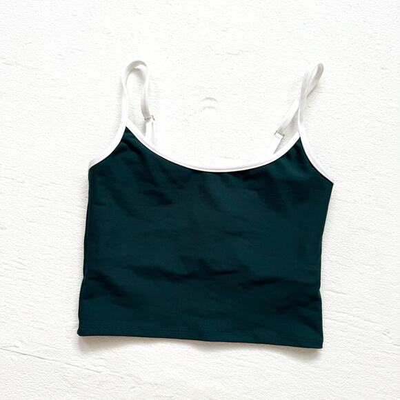 Eleven By Venus Williams Green Crop Cami Tank Top, Size Small - Picture 1 of 6